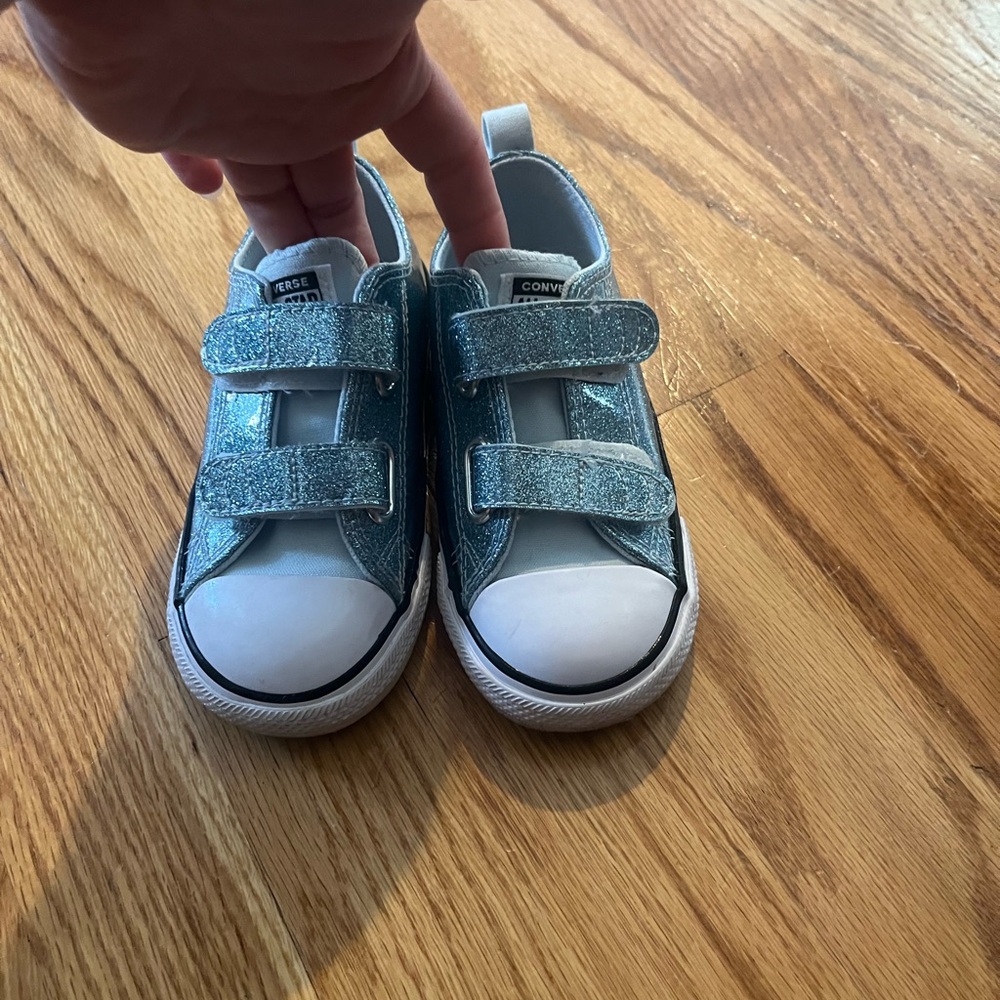 Converse Kids Sparkling Teal Sneakers